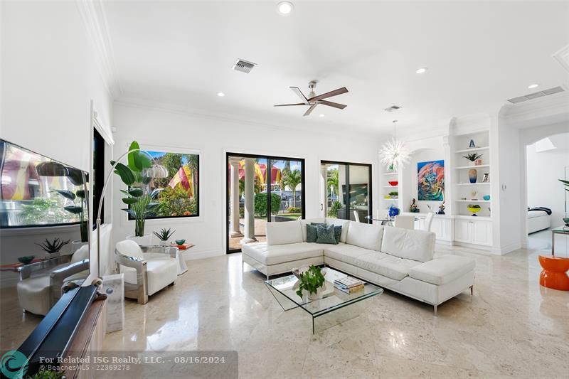 Family Room off the Kitchen