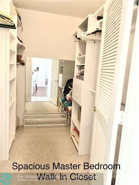 Walk In Closet In Master Bedroom