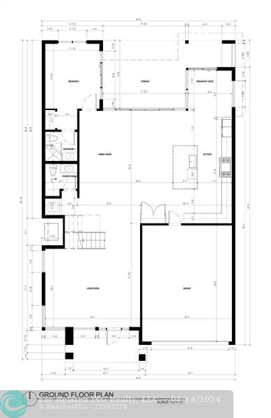 Floor plan is approximate but not guaranteed