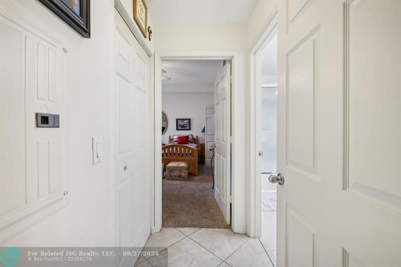 Hallway leading up to the 2nd bedroom