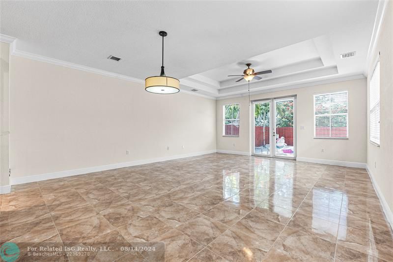 Living/dining area.