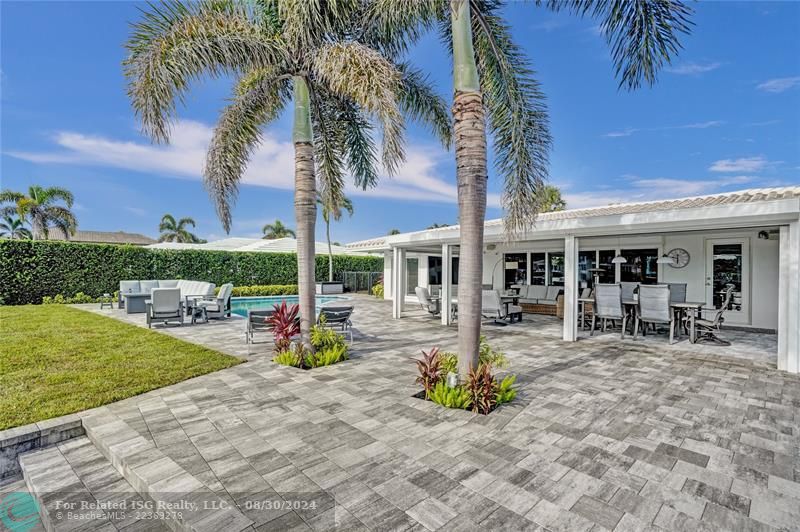 New pool & Lanai with hurricane impact electric shutters