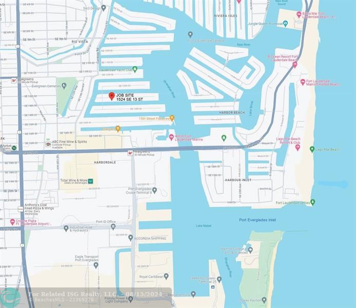 Site Location and Port Everglades Inlet