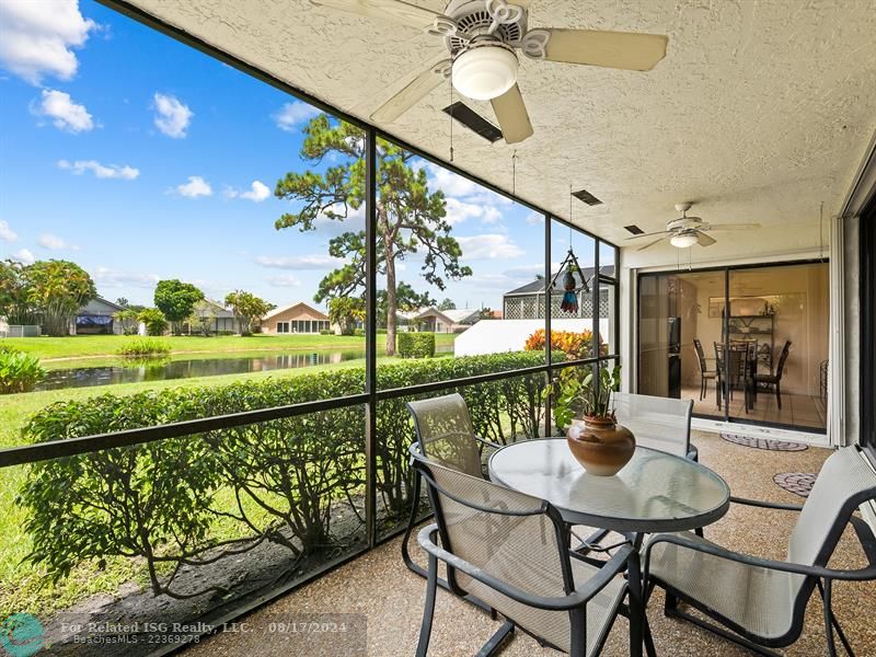 Patio and lake View