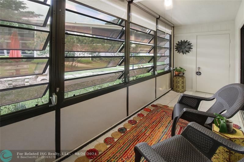 Guest bedroom with patio access