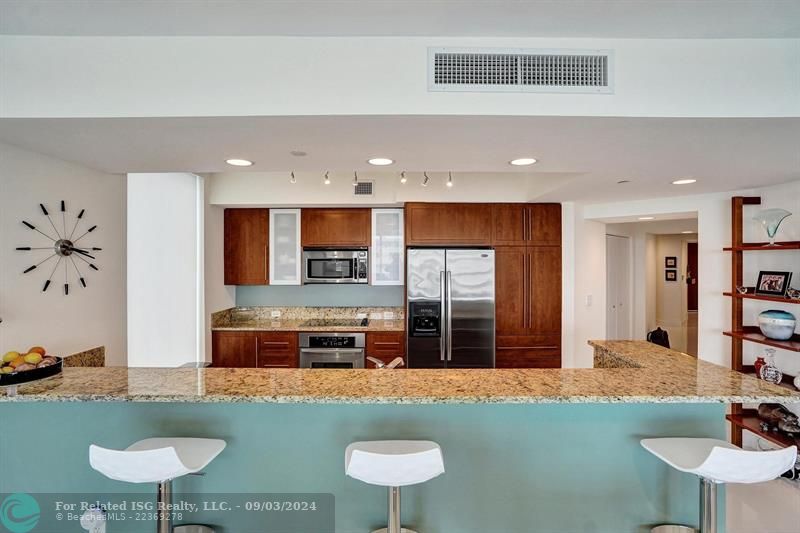 Open Kitchen w/Ocean views