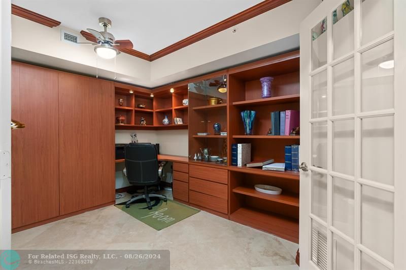 Den, Office or optional third bedroom, murphy bed included.