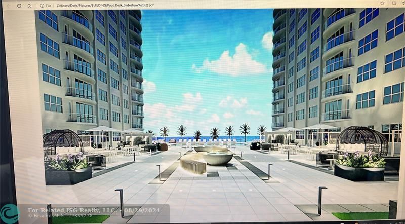 RENDERING OF SOON TO BE BEAUTIFUL  POOL DECK