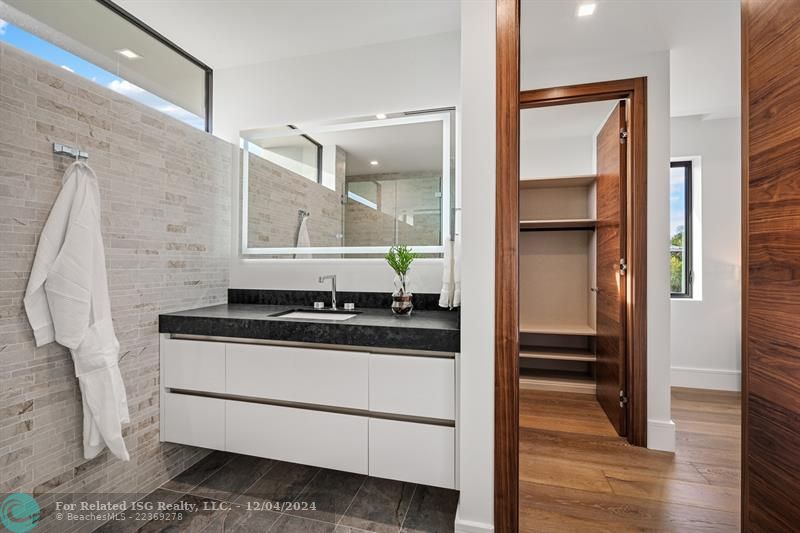 Bathroom vanity.