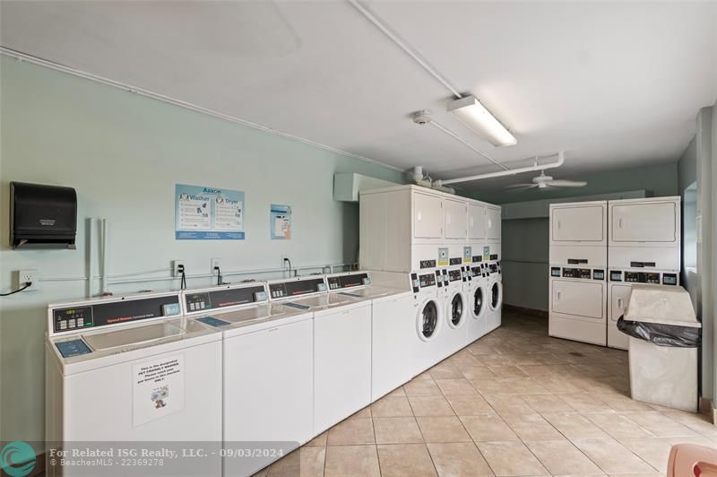 Well maintained laundry room