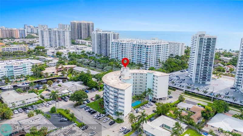 Positioned between the intercoastal and the beach