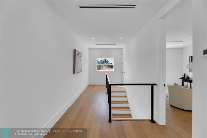 stairs and hallway to 2nd floor