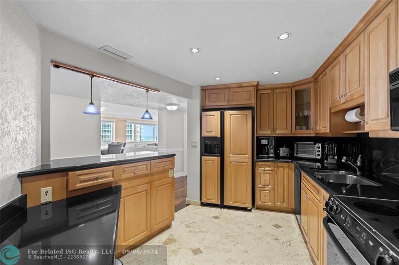 Fully stocked kitchen