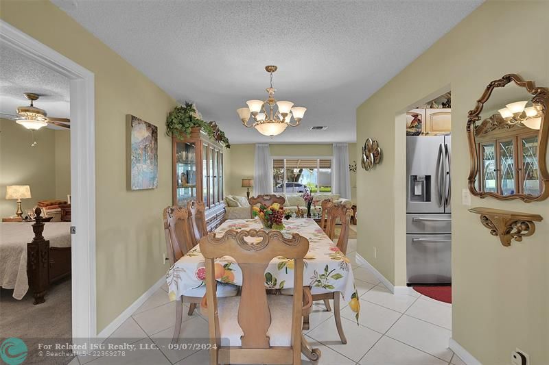 Dining Room off the kitchen