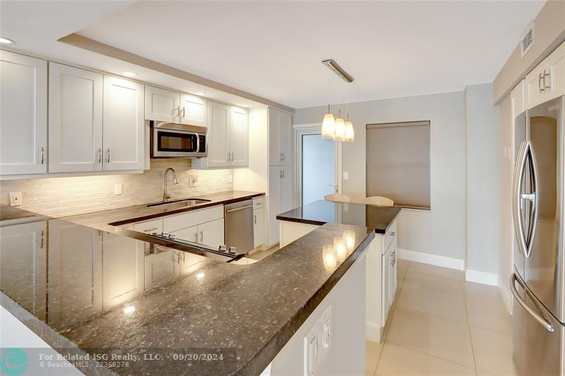 Open kitchen with loads of counter space