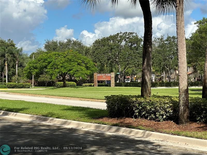 Adjacent park across the street