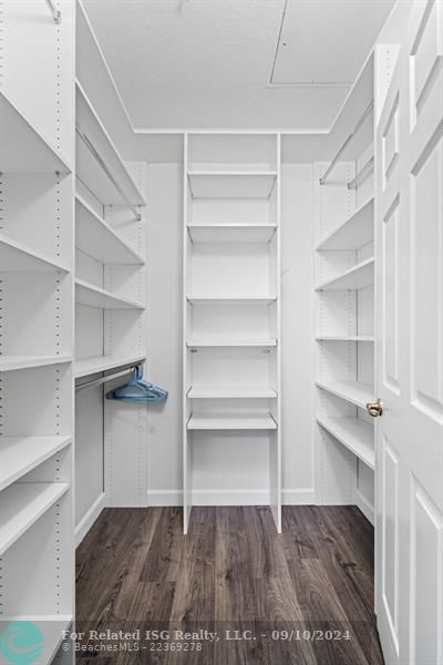 Large walk-in closet