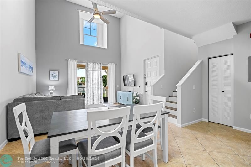 Beautifully furnished dining area