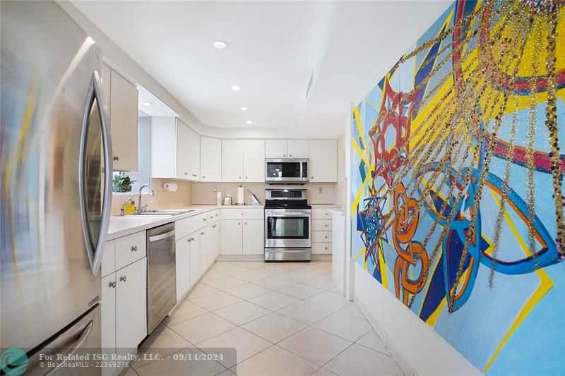 white kitchen with window