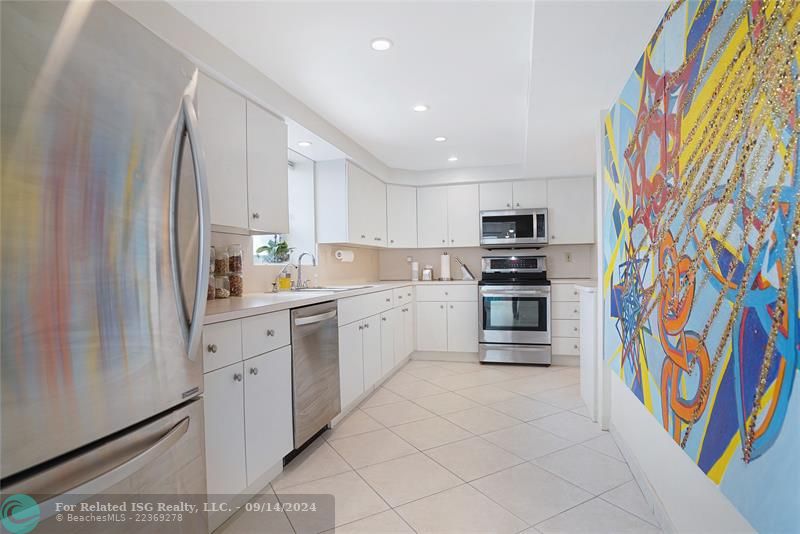 white kitchen with window