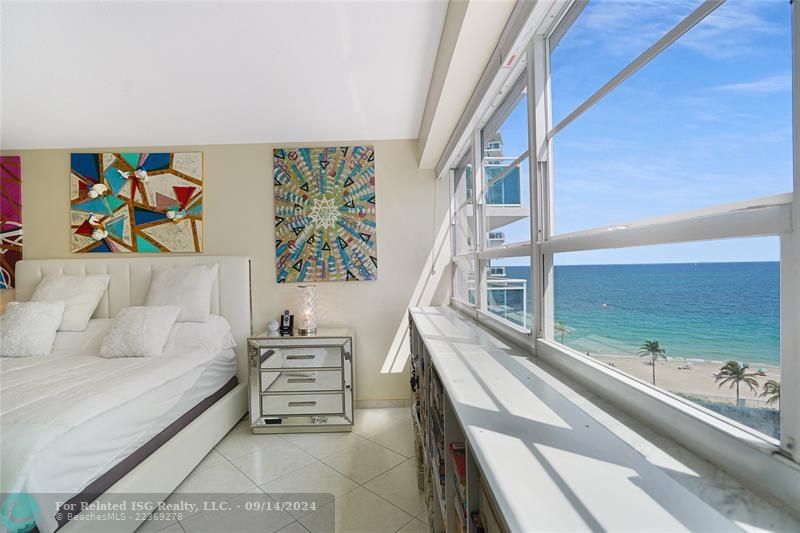 guest bedroom ocean views