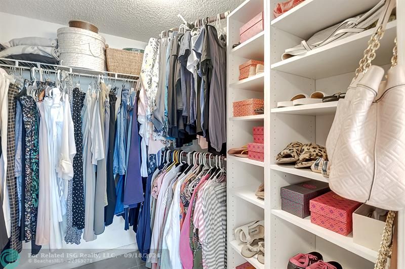 Large Walk-In Closet! 1 of 2 Primary Bedroom Closets!