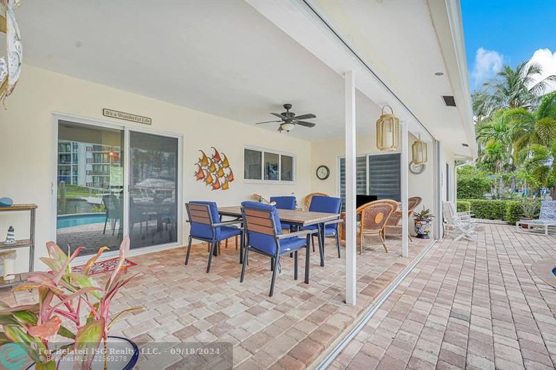 LARGE PATIO AREA ON THE SOUTH FORK NEW RIVER