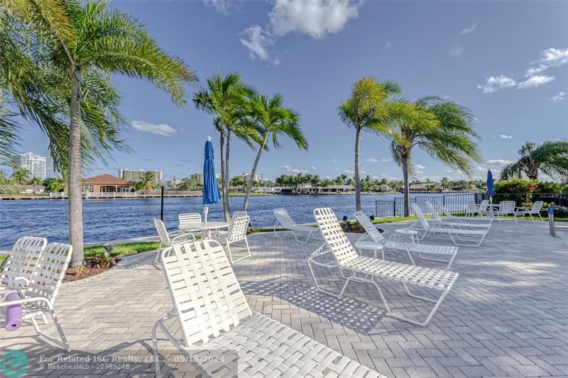 A heated pool on the ICW. Watch the boats go by