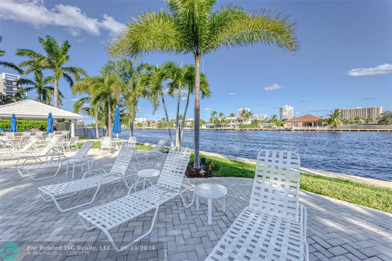 A heated pool on the ICW. Watch the boats go by