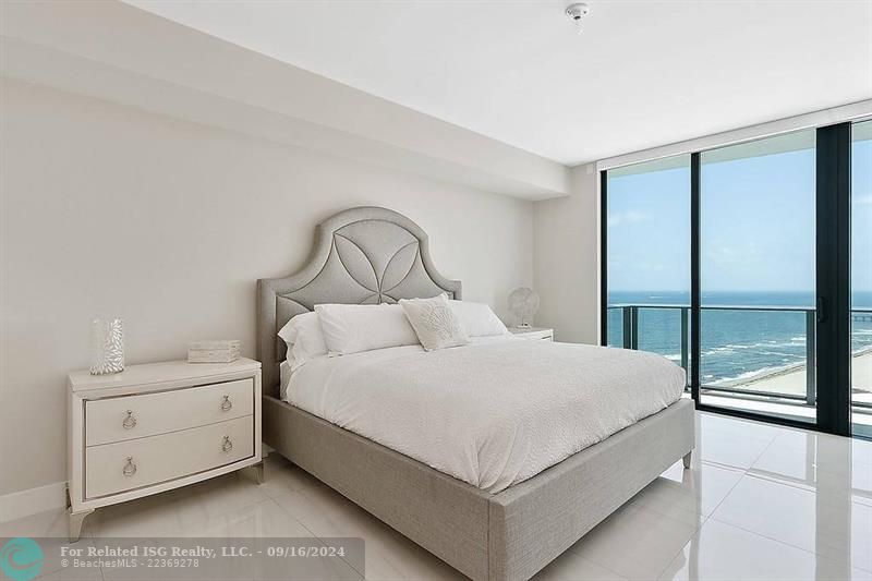 Floor to Ceiling windows to enjoy ocean views from your master bedroom!