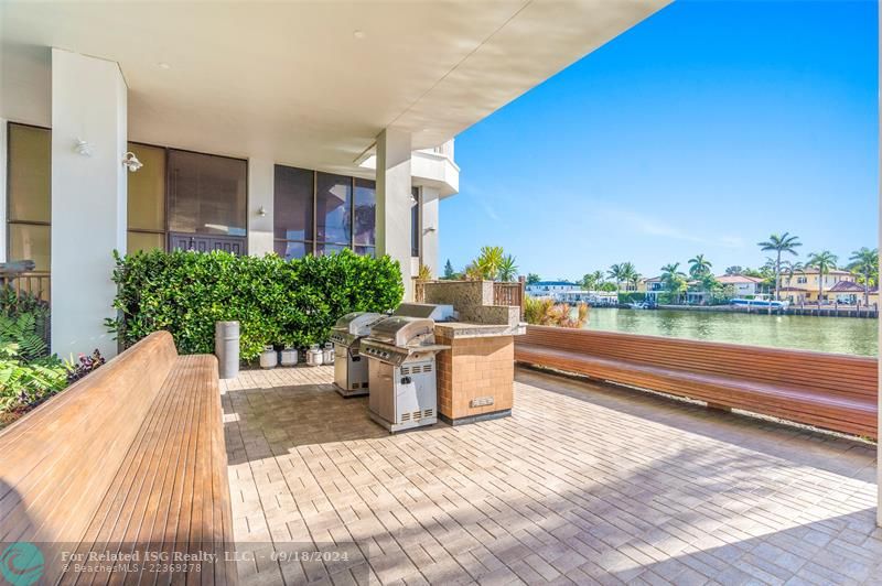 Covered Grill Area w/ Ample Seating for Guests