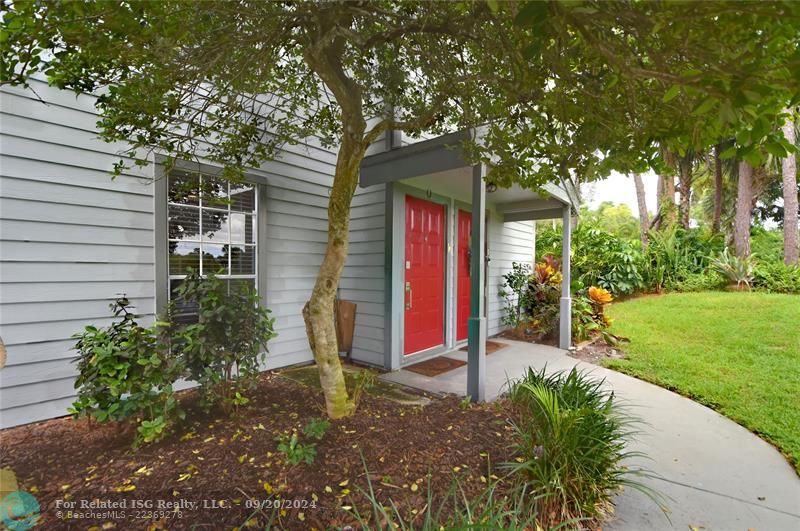 Walkway to front door