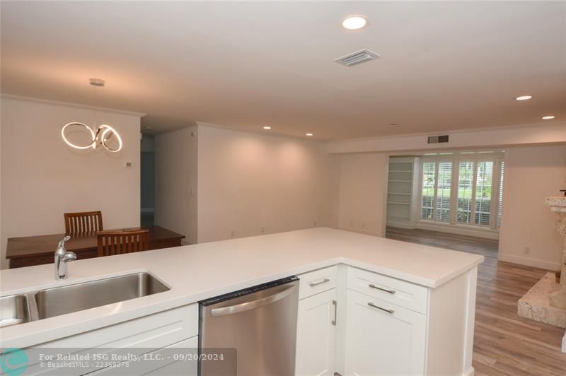 Kitchen is the heart of living areas being open to Diningroom and Livingroom