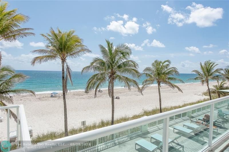 From this lower beach deck, you are only steps from the ocean.