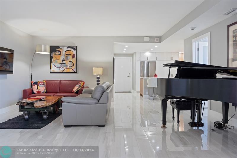 View from Dining Room into Living Room