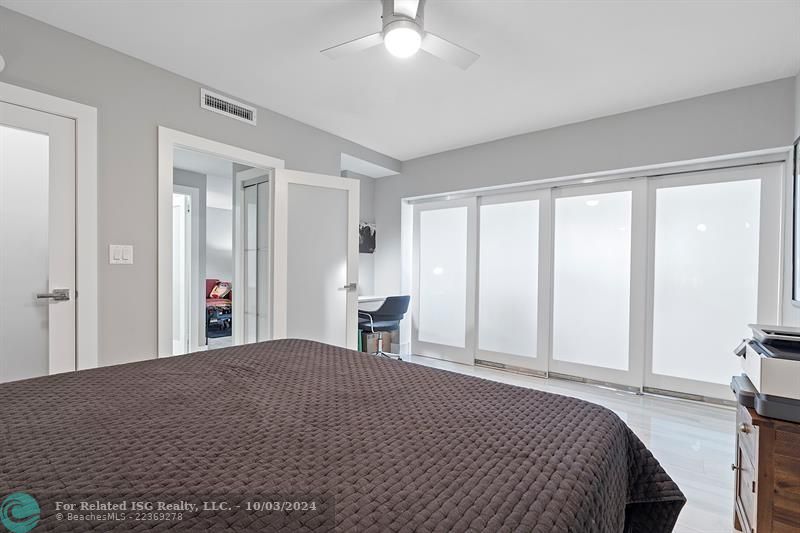 Guest Suite featuring sliding glass panel doors