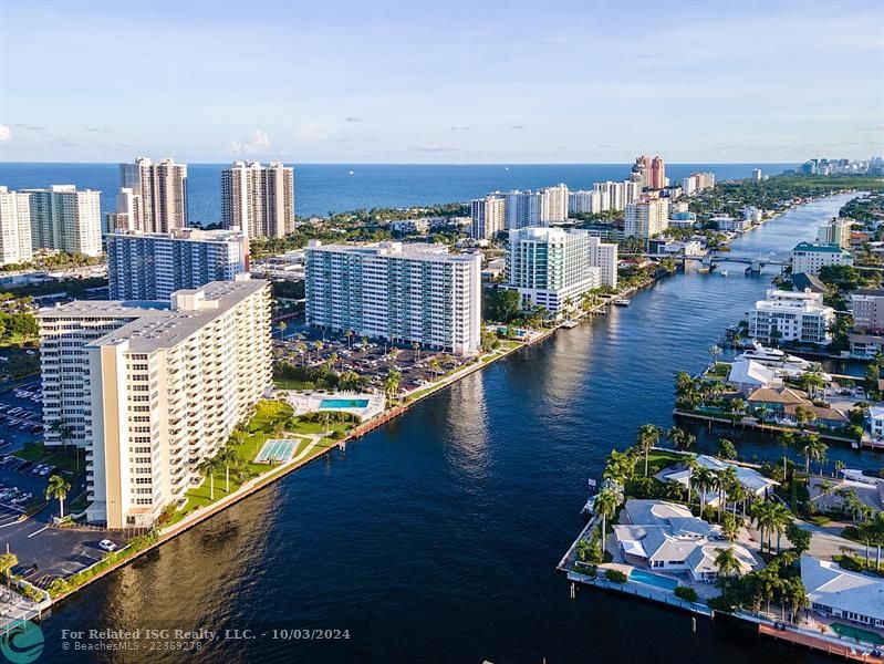 CRTN View with Pool, shuffleboard, boat dock