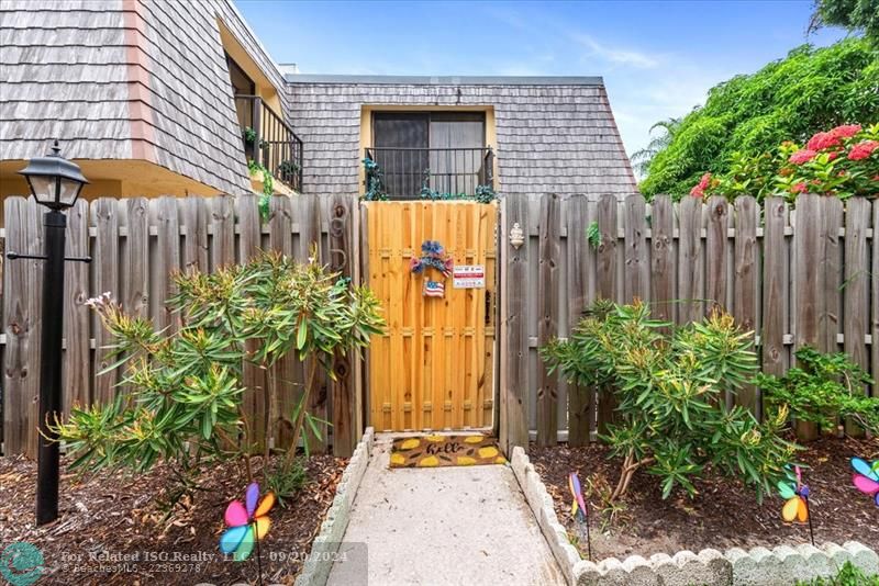 Fenced in Courtyard