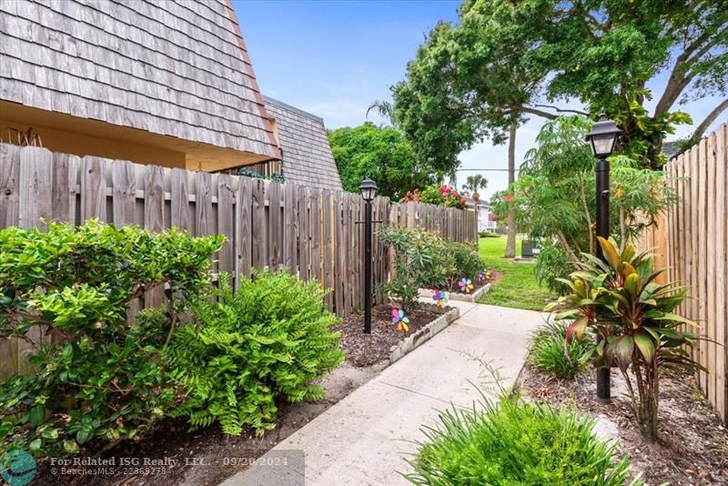 Fenced in Courtyard