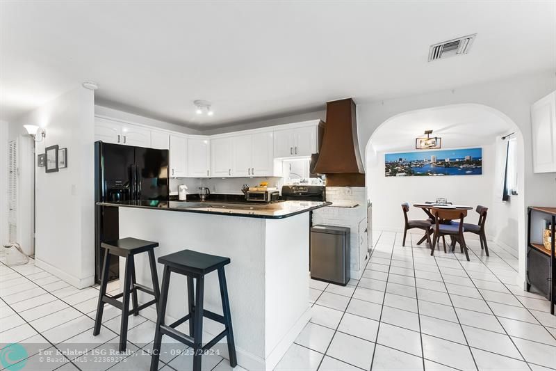 Open concept kitchen