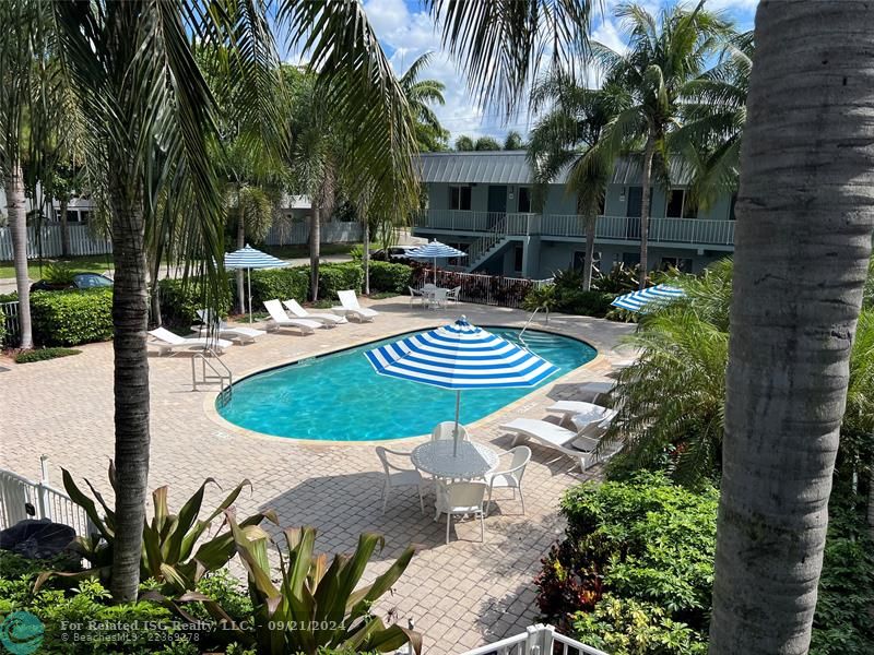 Pool area and barbecue