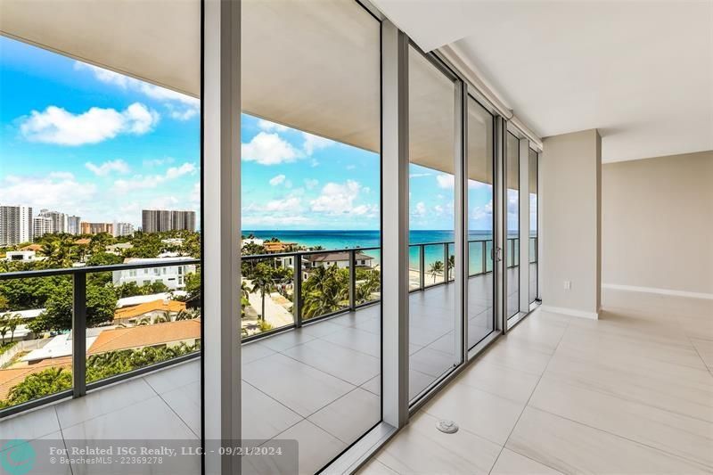 More views of Dining/Living showing motorized shades