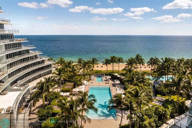 Oceanfront Pool area