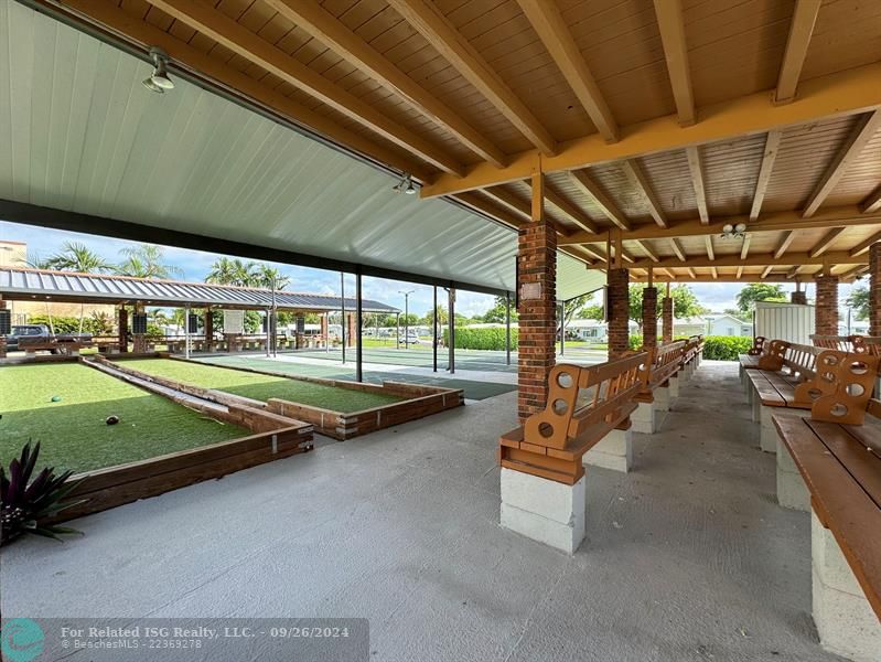 BOCCE BALL AND SHUFFLE BOARD