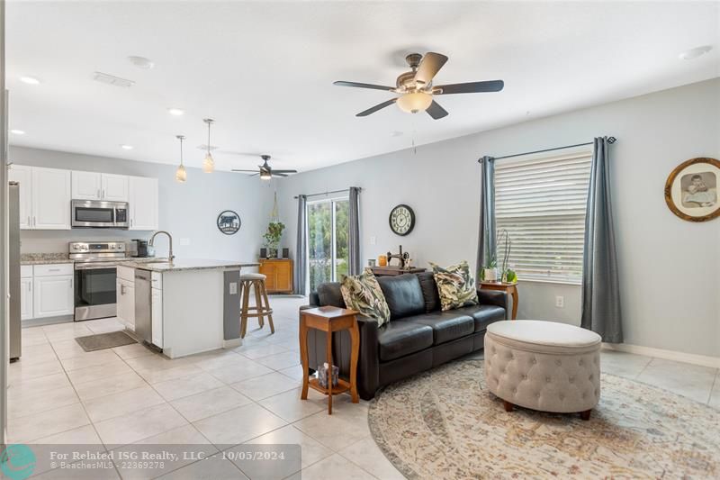 Open concept living area