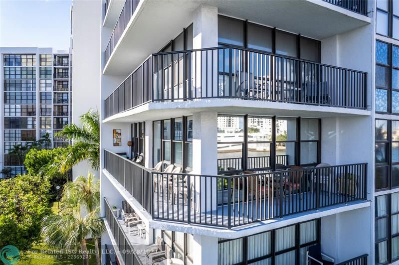 SouthEast Corner Unit with wrap-around balcony