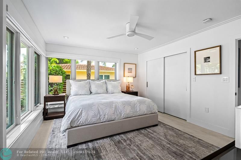 Second Primary bedroom with its own separate entrance to the front.