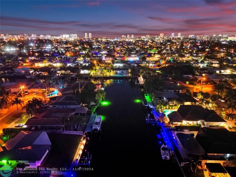 Night Time Intracoastal View