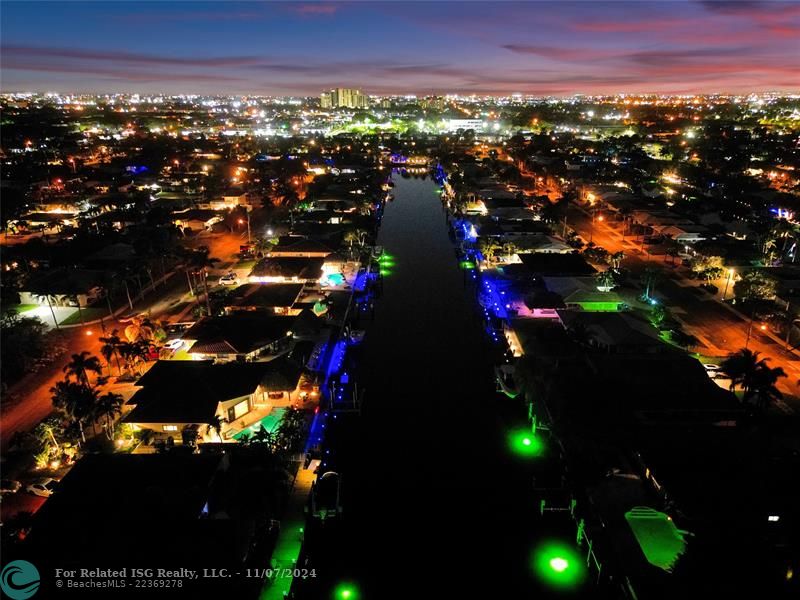 Night Time Intracoastal View