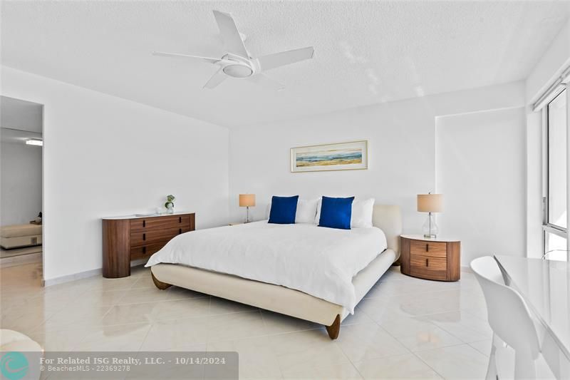 Primary Bedroom w/ Ocean & City Views